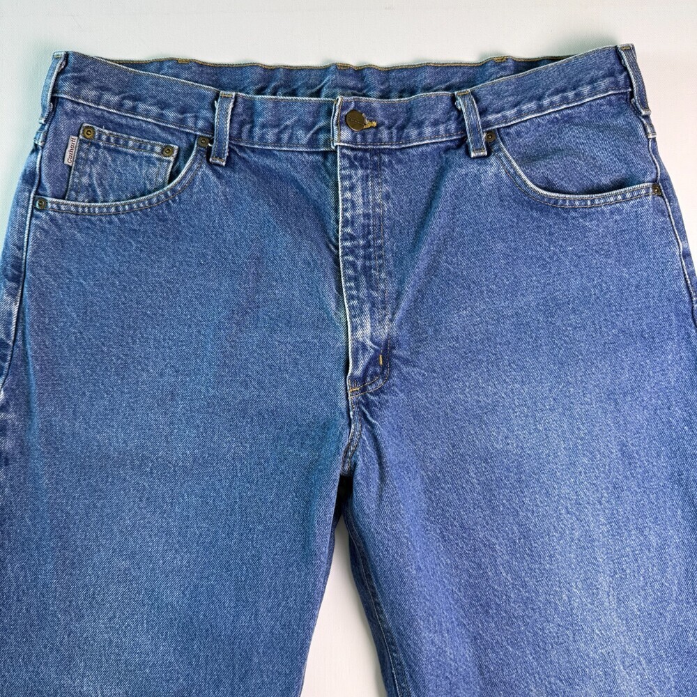 Carhartt B17DST Vintage Relaxed Fit Tapered Leg Men's Jeans 40x30 Dark Stonewash - Picture 5 of 16
